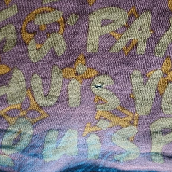 LOUIS VUITTON - AUTHENTIC 2001 LV x STEPHEN SPROUSE GRAFFITI BANDANA SCARF - Picture 5 of 9